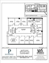 4905 Del Ray Ave, Bethesda, MD à louer Plan d’étage– Image 1 sur 1