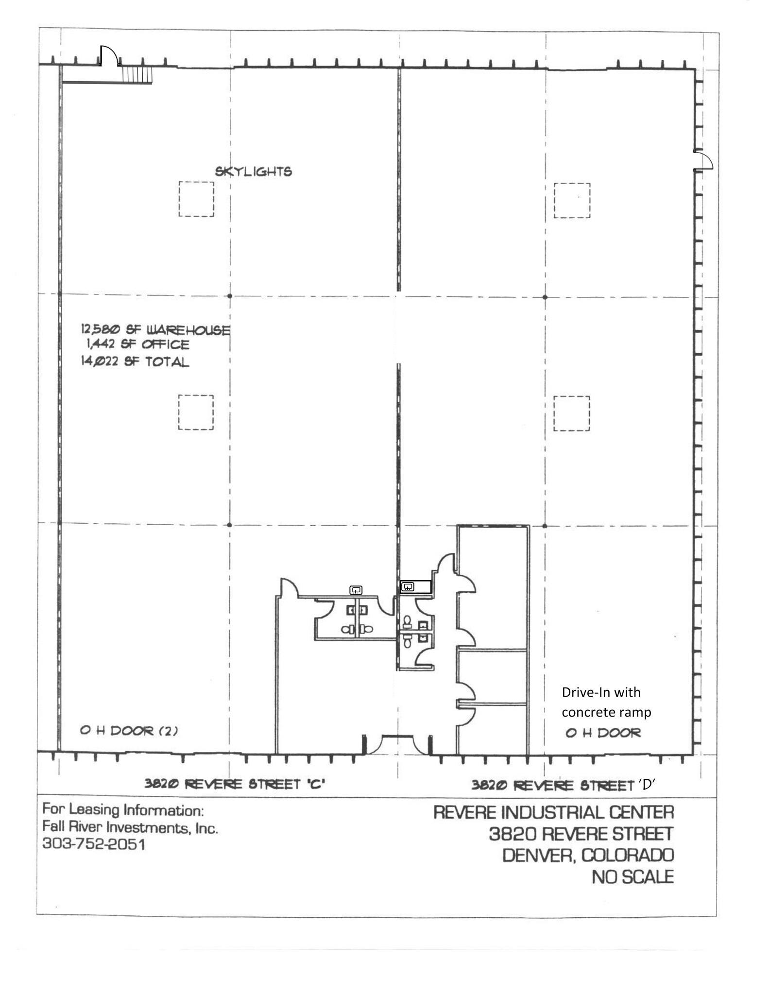 3800 Revere St, Denver, CO à louer Plan de site– Image 1 sur 1