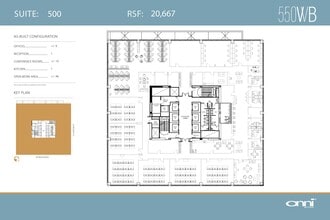 550 W Van Buren St, Chicago, IL à louer Plan d’étage– Image 1 sur 1
