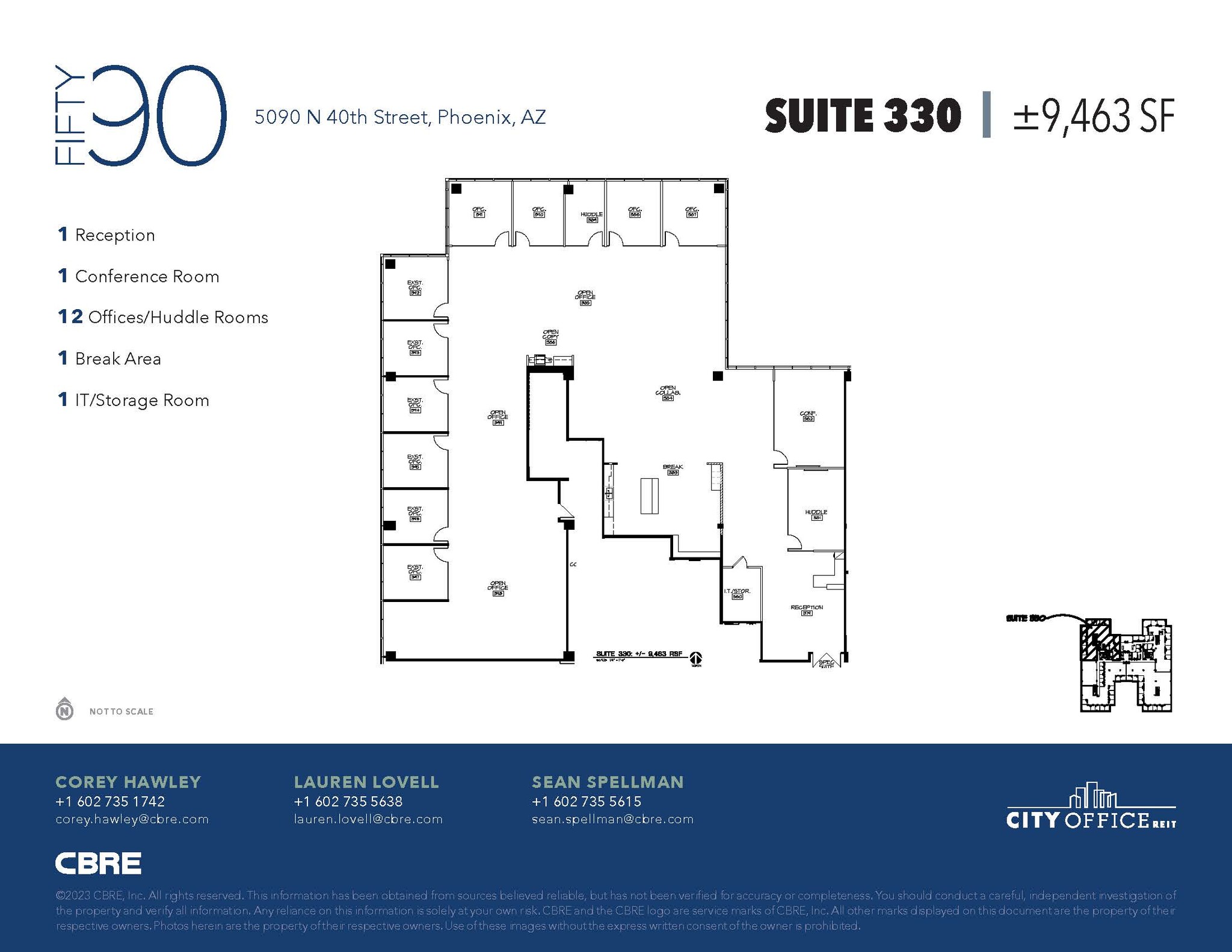 5090 N 40th St, Phoenix, AZ à louer Plan d’étage– Image 1 sur 1