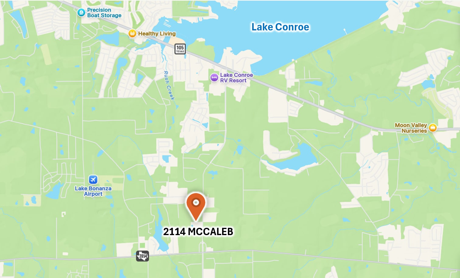 2114 McCaleb Rd, Montgomery, TX à louer Carte– Image 1 sur 8