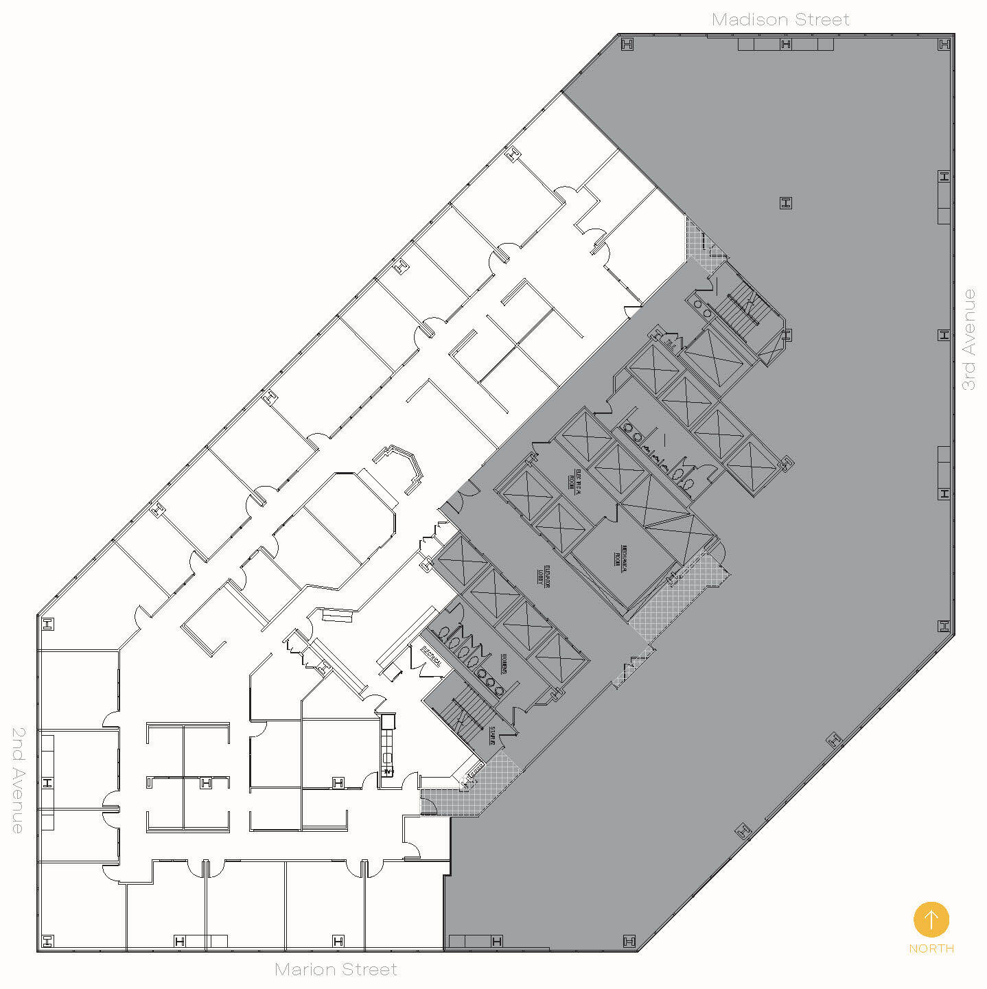 999 3rd Ave, Seattle, WA à louer Plan d’étage– Image 1 sur 1