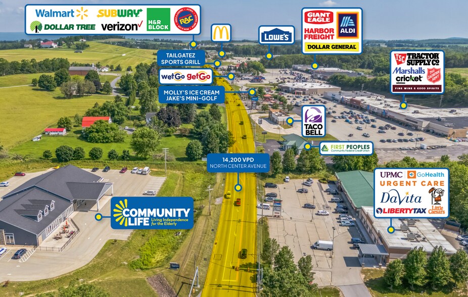 1495 N Center Ave, Somerset, PA à vendre - Photo de l’immeuble – Image 3 sur 6