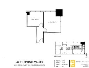 4201 Spring Valley Rd, Dallas, TX à louer Plan de site– Image 2 sur 2