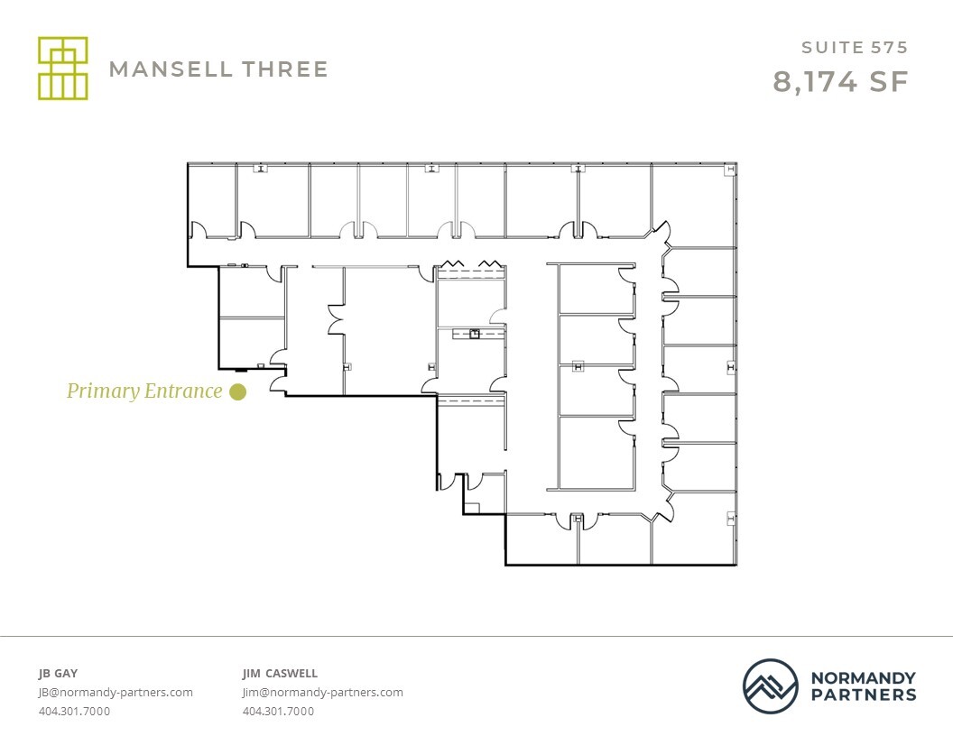 3600 Mansell Rd, Alpharetta, GA à louer Plan d’étage– Image 1 sur 1