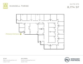 3600 Mansell Rd, Alpharetta, GA à louer Plan d’étage– Image 1 sur 1