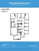 7619 Branford Pl, Sugar Land, TX à louer Plan d’étage– Image 1 sur 1