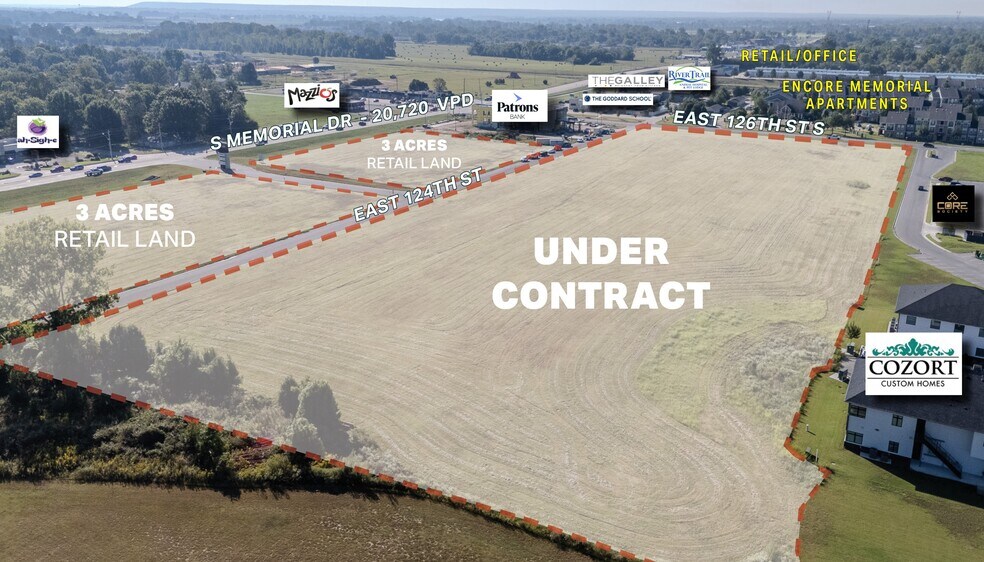 NWC of E 126th St S & S Memorial Dr, Bixby, OK à vendre - Photo principale – Image 3 sur 4