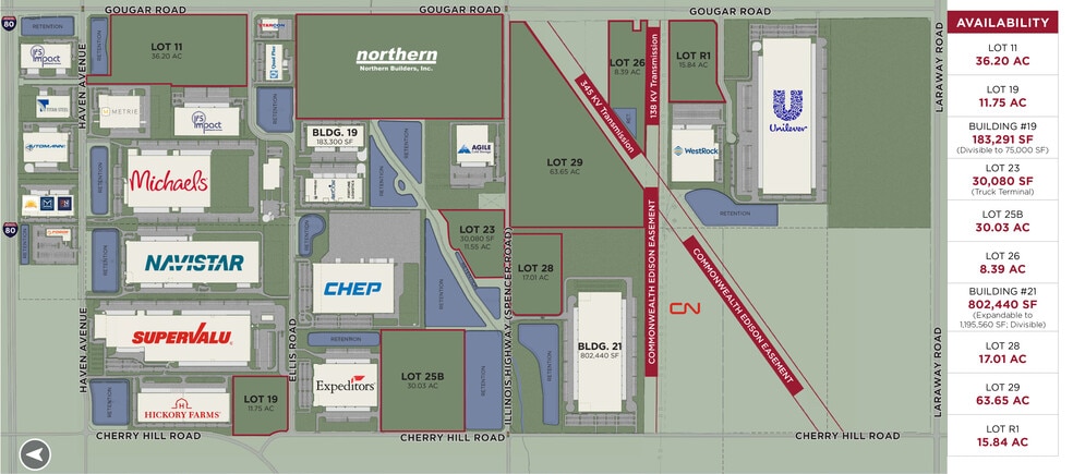 0 Ellis Rd, Joliet, IL à louer - Plan de site – Image 1 sur 1