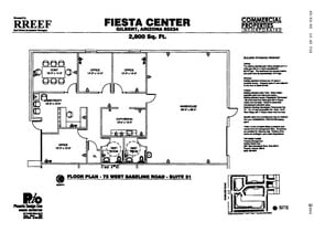 75 W Baseline Rd, Gilbert, AZ à louer Plan d’étage– Image 1 sur 1