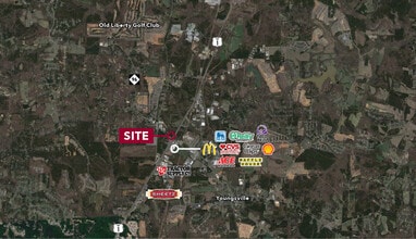 US 1, Youngsville, NC - VUE AÉRIENNE vue de carte