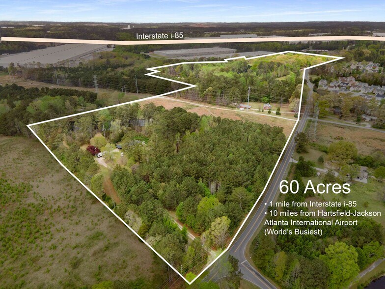 9301 Bohannon Rd, Fairburn, GA à vendre - Aérien – Image 3 sur 15