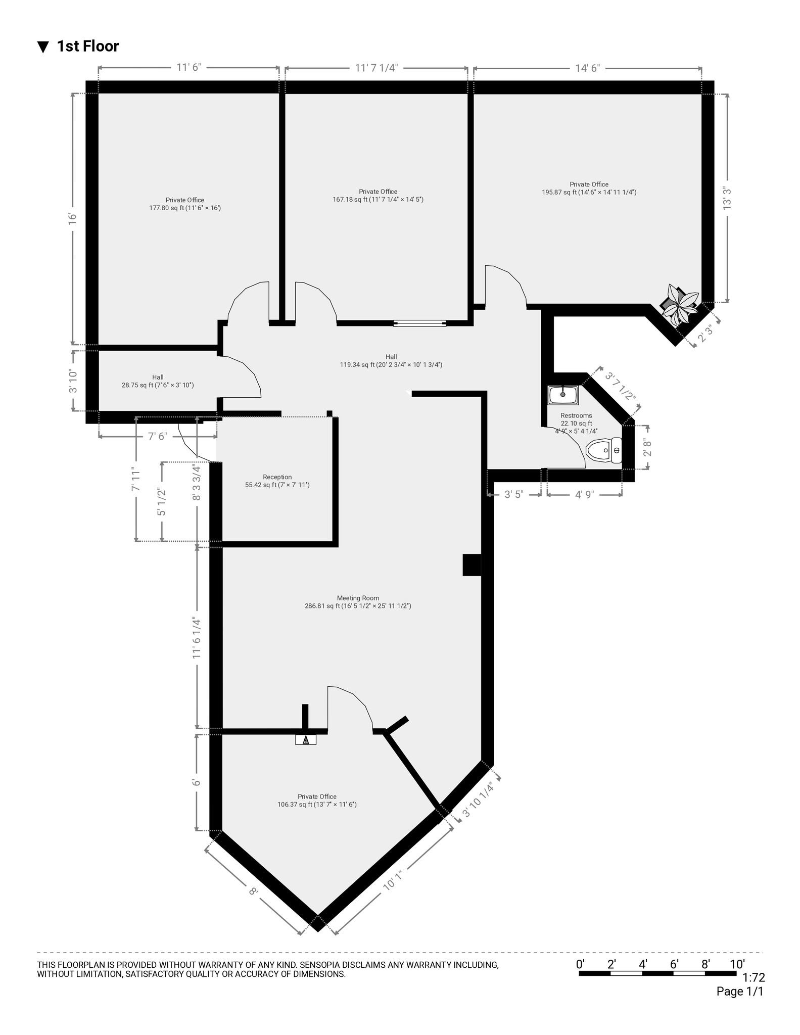 220 Congress Park Dr, Delray Beach, FL à louer Plan d’étage– Image 1 sur 1