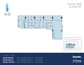 3630 Peachtree Rd NE, Atlanta, GA à louer Plan de site– Image 2 sur 4