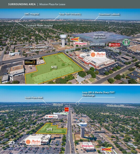 3501 50th- St, Lubbock, TX à louer - Aérien – Image 2 sur 5