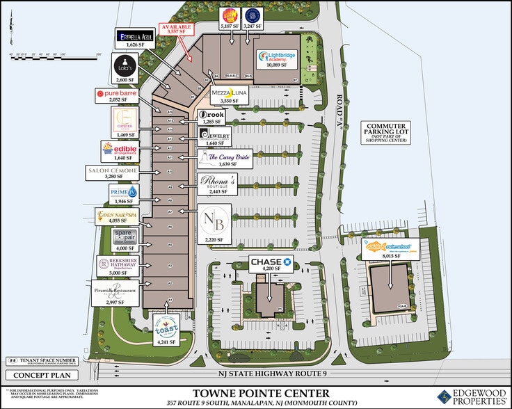 357-359 US Highway 9, Manalapan Township, NJ à louer - Plan de site – Image 2 sur 8