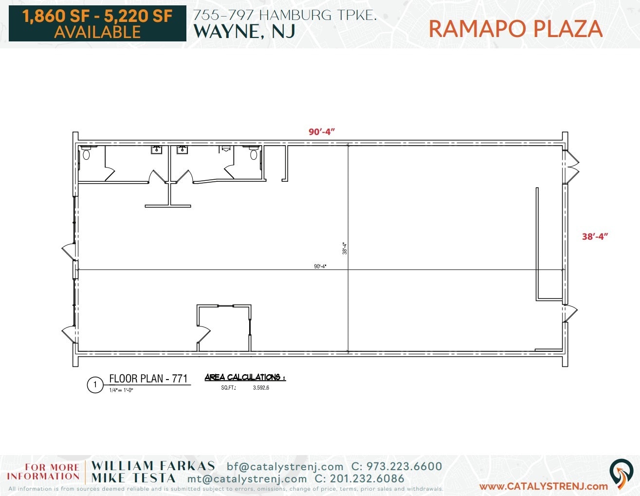 777 Hamburg Tpke, Wayne, NJ à louer Plan d’étage– Image 1 sur 1