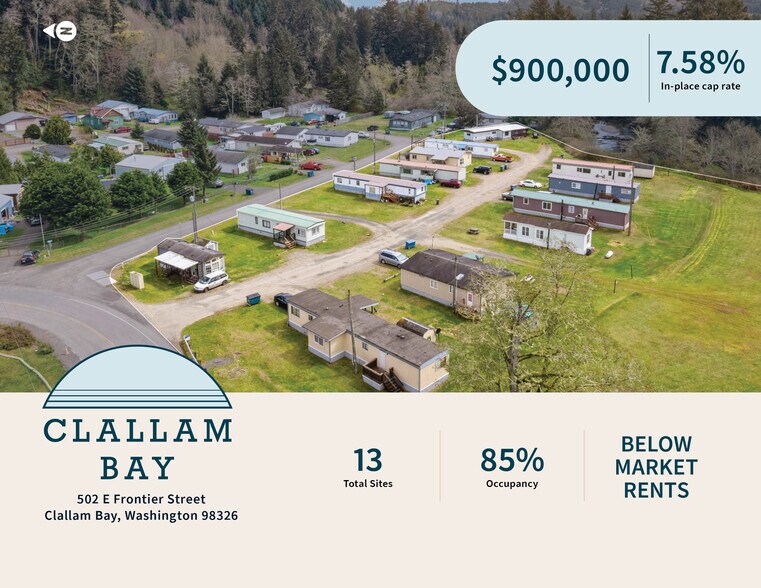502 Frontier St, Clallam Bay, WA à vendre - Photo de l’immeuble – Image 1 sur 6