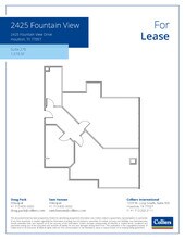 2425 Fountain View Dr, Houston, TX à louer Plan d’étage– Image 1 sur 1