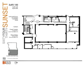 6430 W Sunset Blvd, Los Angeles, CA à louer Plan d’étage– Image 1 sur 1