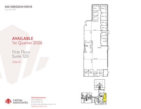 500 Gregson Dr, Cary, NC à louer Plan d’étage– Image 1 sur 1