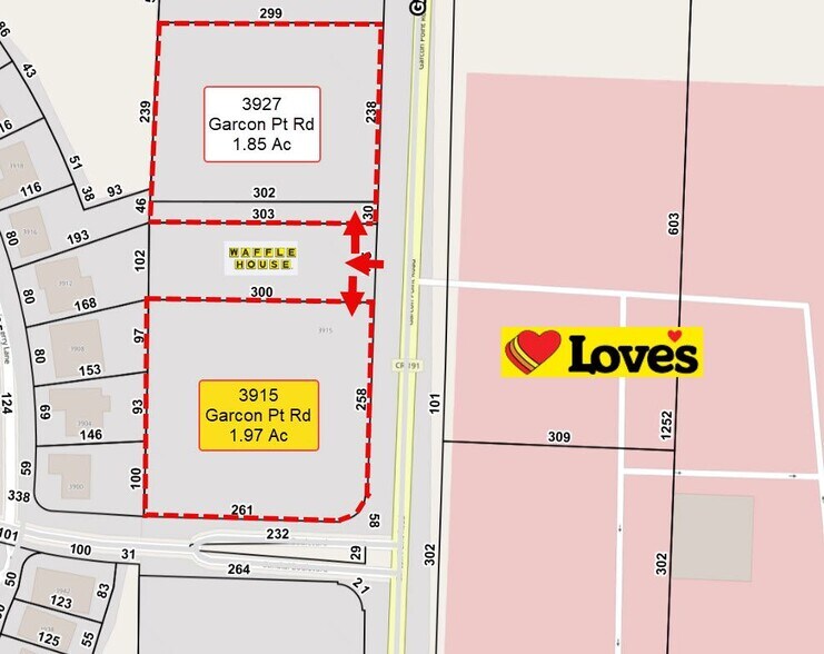3915 Garcon Point Rd, Milton, FL à vendre - Plan cadastral – Image 2 sur 2