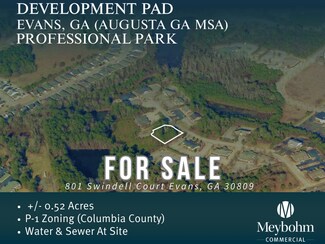 Plus de détails pour 801 Swindell Ct, Evans, GA - Terrain à vendre