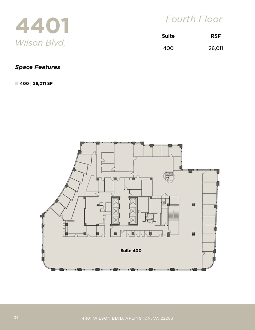 4401 Wilson Blvd, Arlington, VA à louer Plan d’étage– Image 1 sur 1