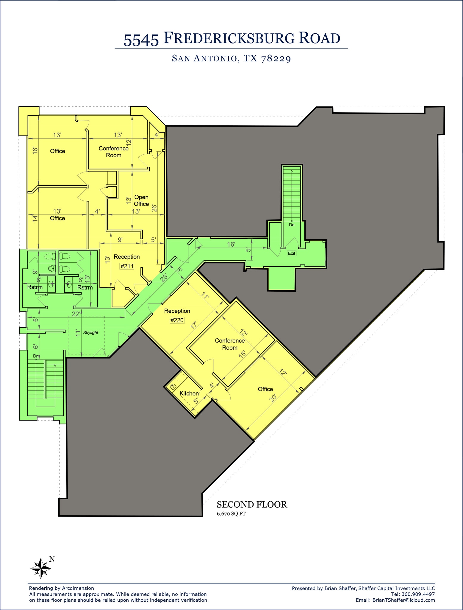 5545 Fredericksburg Rd, San Antonio, TX à louer Plan d’étage– Image 1 sur 1