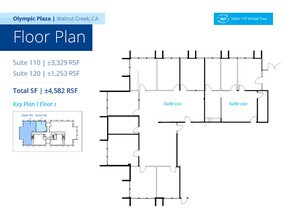 1910 Olympic Blvd, Walnut Creek, CA à louer Plan d’étage– Image 1 sur 1