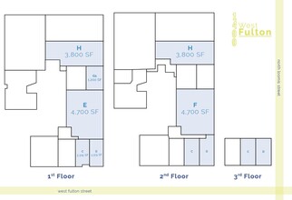 1400-1416 W Fulton St, Chicago, IL à louer Plan d’étage– Image 1 sur 1