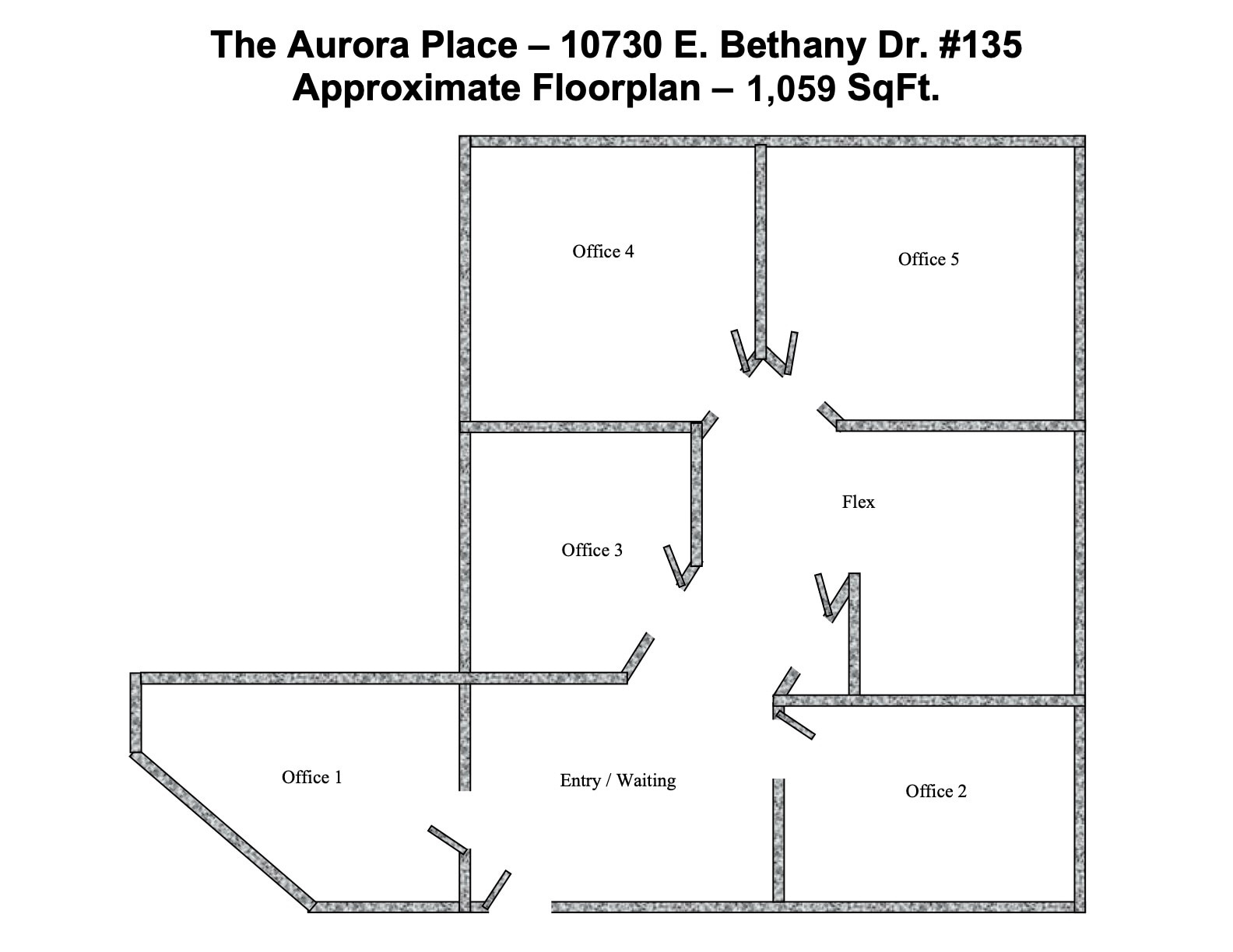 10730 E Bethany Dr, Aurora, CO à louer Plan d’étage– Image 1 sur 19