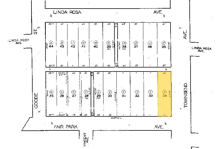 1601 Fair Park Ave, Los Angeles, CA à vendre - Plan cadastral – Image 2 sur 2