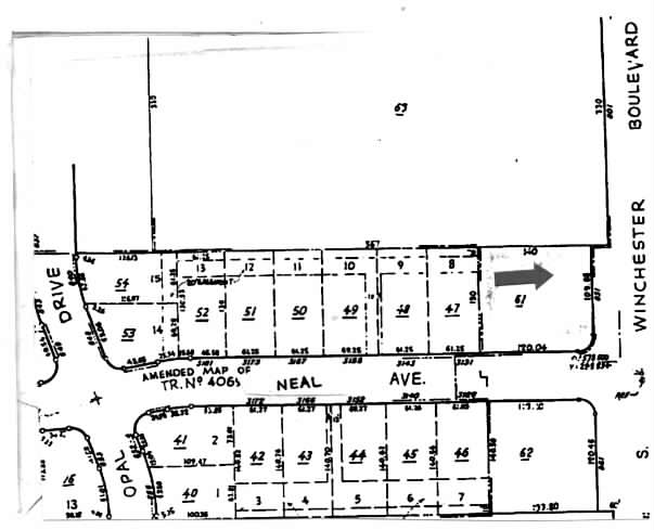 831 S Winchester Blvd, San Jose, CA à louer - Plan cadastral – Image 2 sur 5