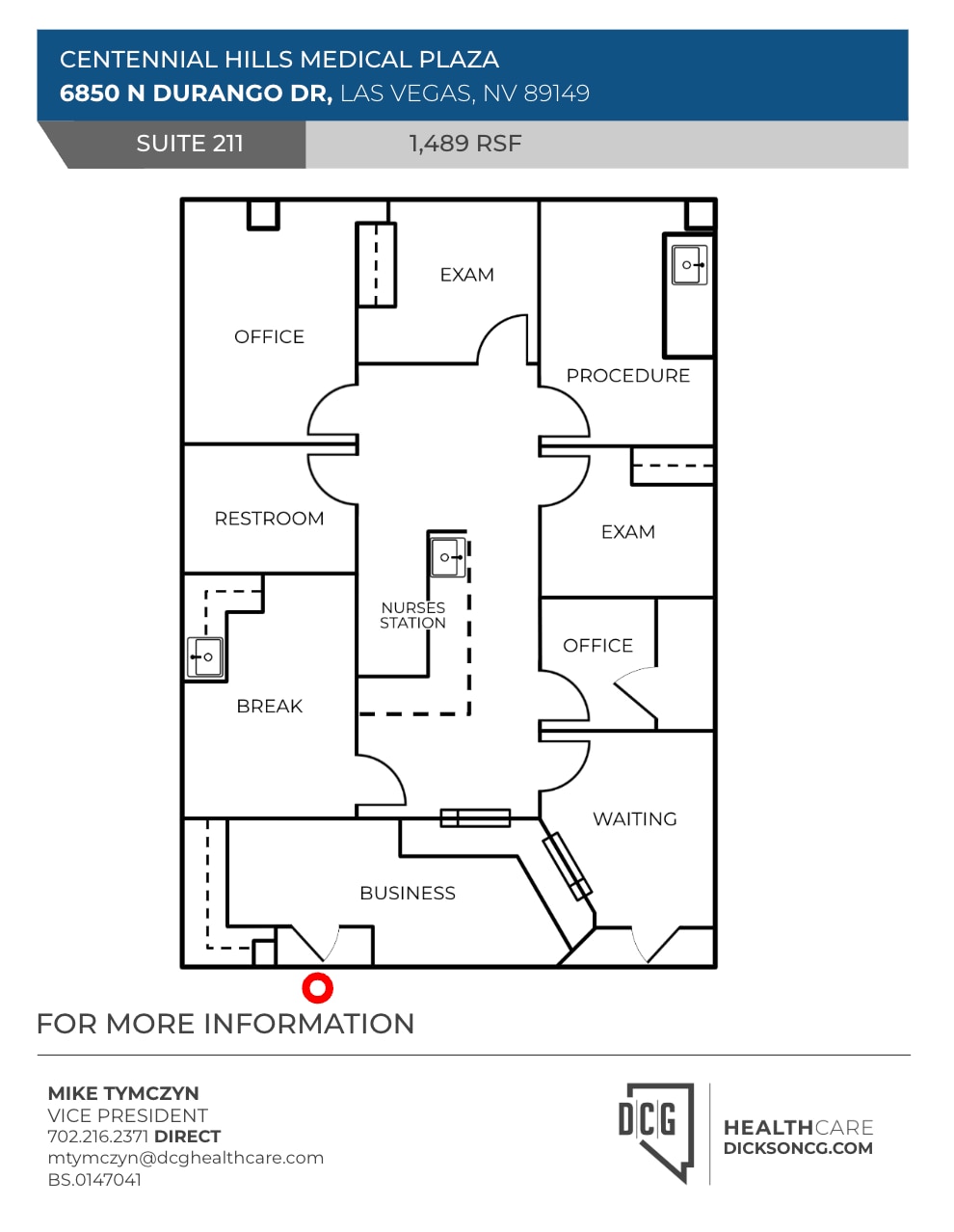 6850 N Durango Dr, Las Vegas, NV à louer Plan d’étage– Image 1 sur 1