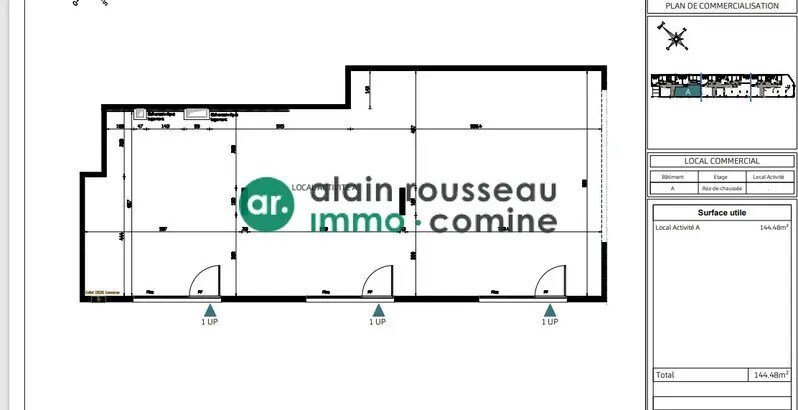 Local commercial dans Angers à vendre - Plan d’étage – Image 2 sur 3