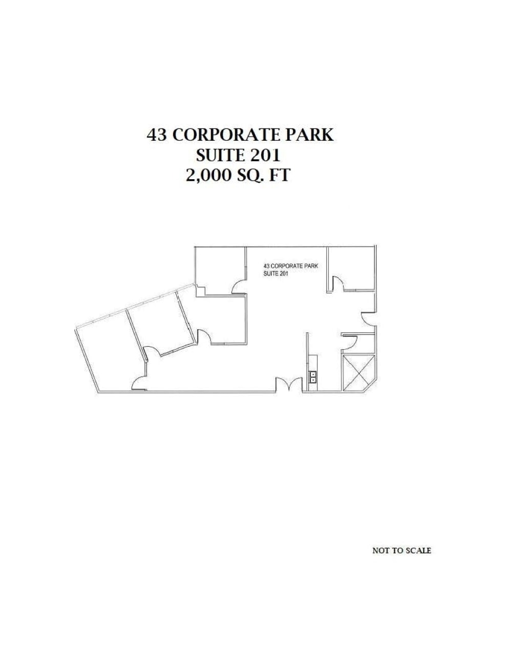 43 Corporate Park, Irvine, CA à louer Plan d’étage– Image 1 sur 1
