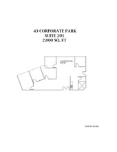 43 Corporate Park, Irvine, CA à louer Plan d’étage– Image 1 sur 1