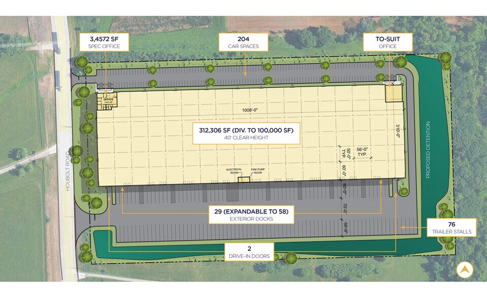 3600 Houbolt Rd, Joliet, IL à louer - Plan de site – Image 2 sur 4