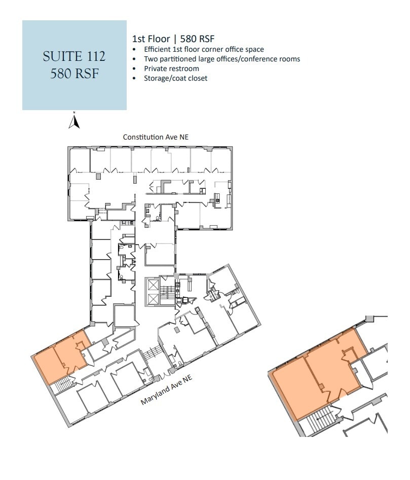 100-110 Maryland Ave NE, Washington, DC à louer Plan d’étage– Image 1 sur 1
