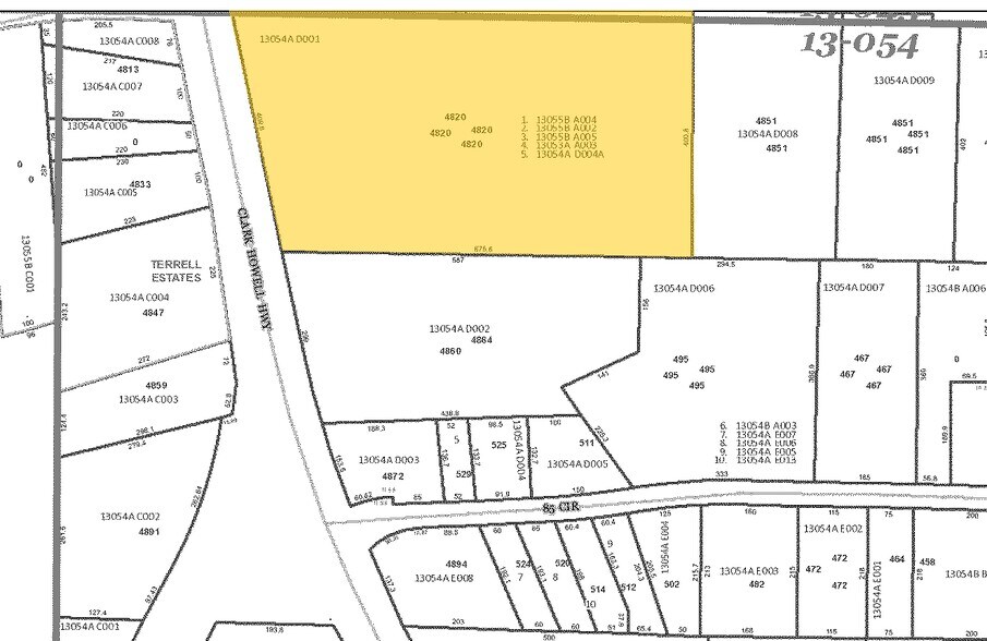 4820 Clark Howell Hwy, College Park, GA à louer - Plan cadastral – Image 2 sur 7