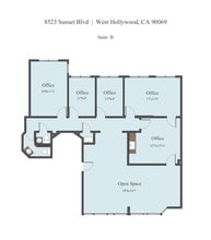 8519-8527 W Sunset Blvd, West Hollywood, CA à louer Plan d’étage– Image 1 sur 19