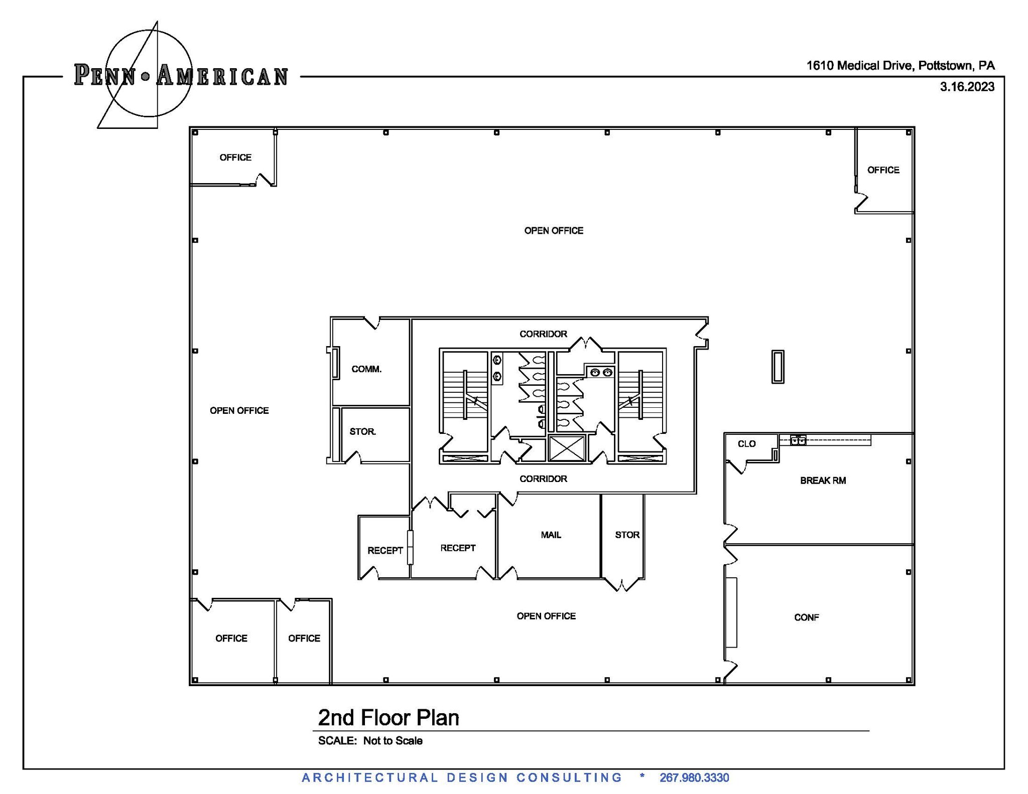 1610 Medical Dr, Pottstown, PA à louer Plan d’étage– Image 1 sur 12