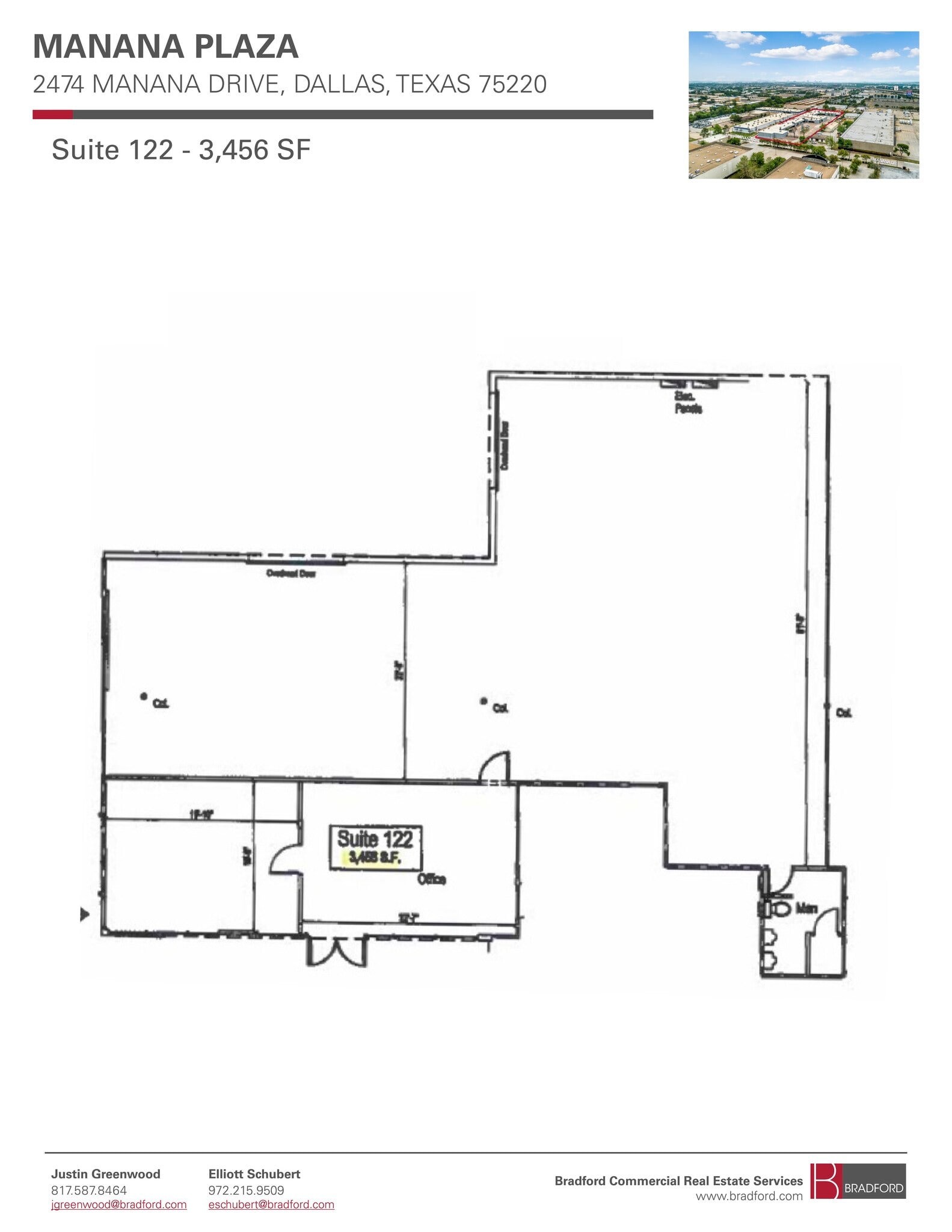 2474 Manana Dr, Dallas, TX à louer Plan d’étage– Image 1 sur 1