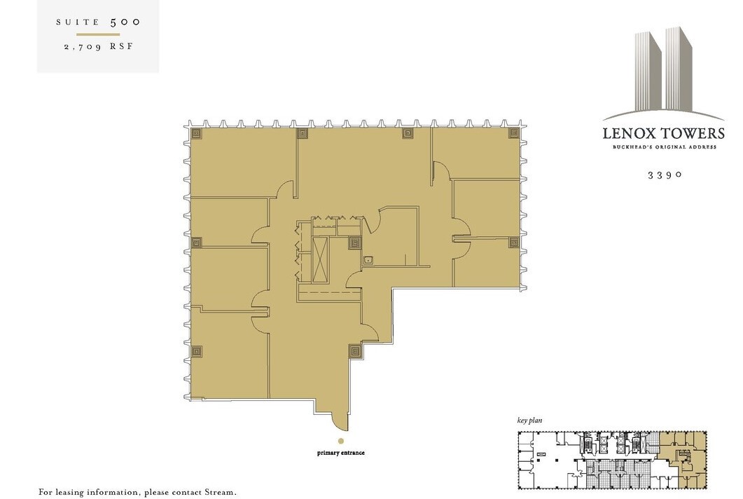 3400 Peachtree Rd NE, Atlanta, GA à louer Plan d’étage– Image 1 sur 1