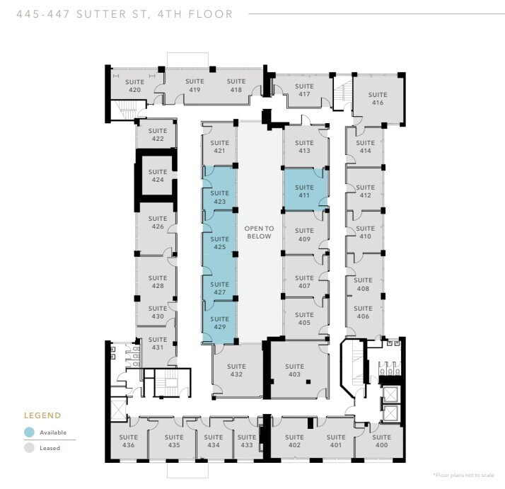 445-447 Sutter St, San Francisco, CA à louer Plan d’étage– Image 1 sur 1