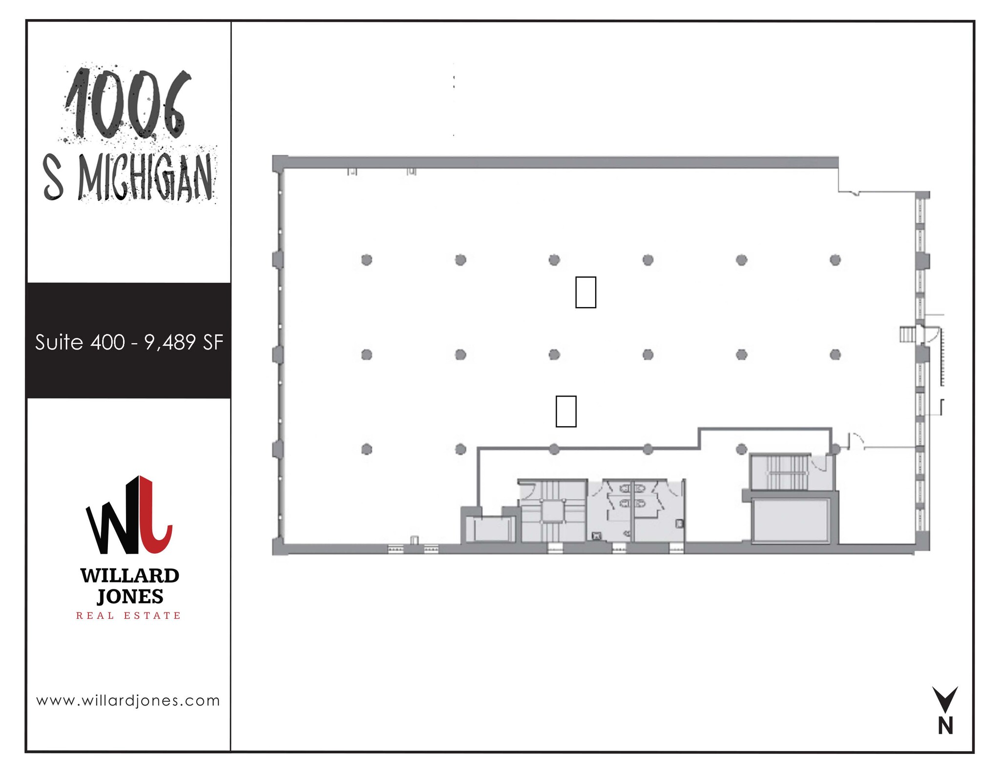 1006 S Michigan Ave, Chicago, IL à louer Plan d’étage– Image 1 sur 9