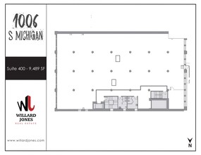 1006 S Michigan Ave, Chicago, IL à louer Plan d’étage– Image 1 sur 9