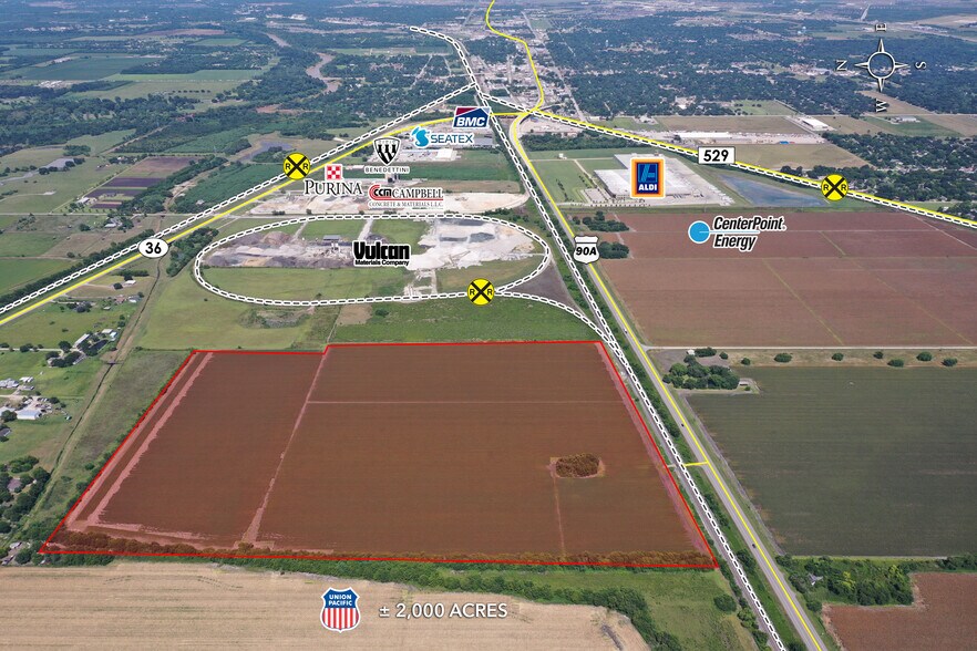 0 Highway 90A, Rosenberg, TX à vendre - Aérien – Image 3 sur 3