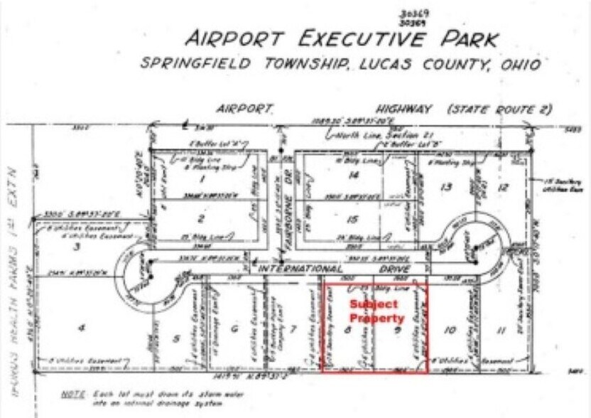 7343 International Dr, Holland, OH à vendre - Plan cadastral – Image 3 sur 3